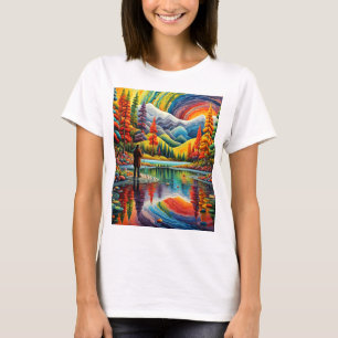 Stehend am See T-Shirt