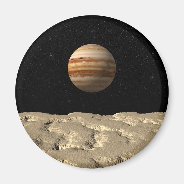 Stehend auf dem Mond Magnet (Vorne)