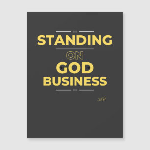 Stehend auf Gottes Geschäft Magnetkarte