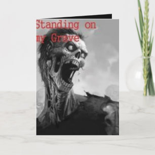 Stehend auf meiner GrabGeburtstagskarte Karte