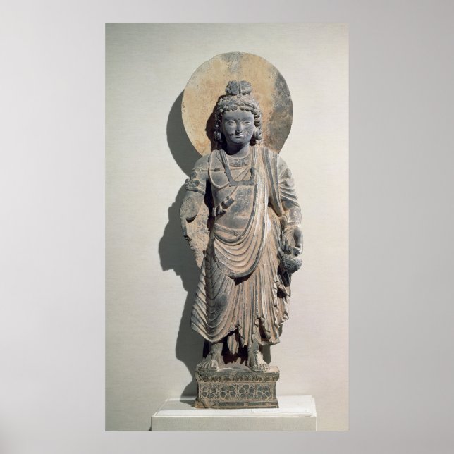 Stehend Bodhisattva Maitreya, 3. Jahrhundert Poster (Vorne)