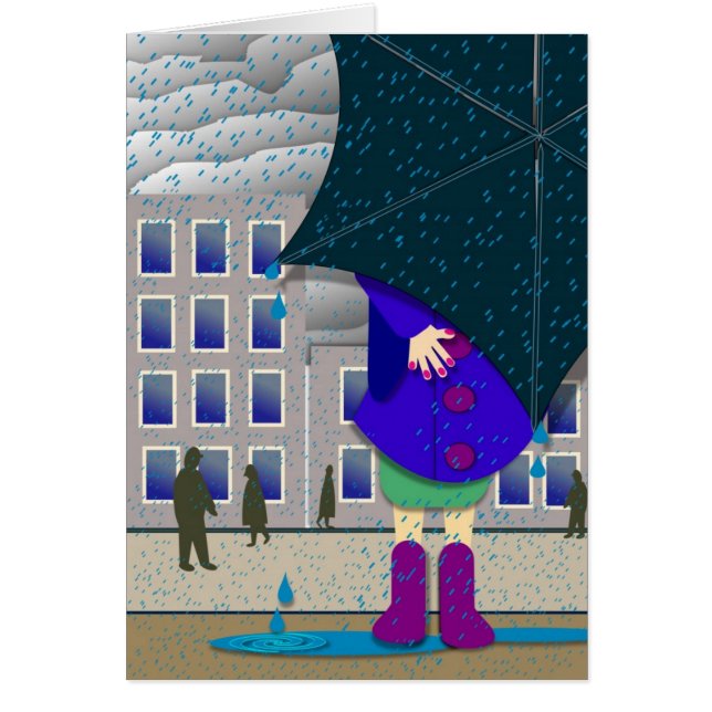 stehend heraus im Regen (Vorne)