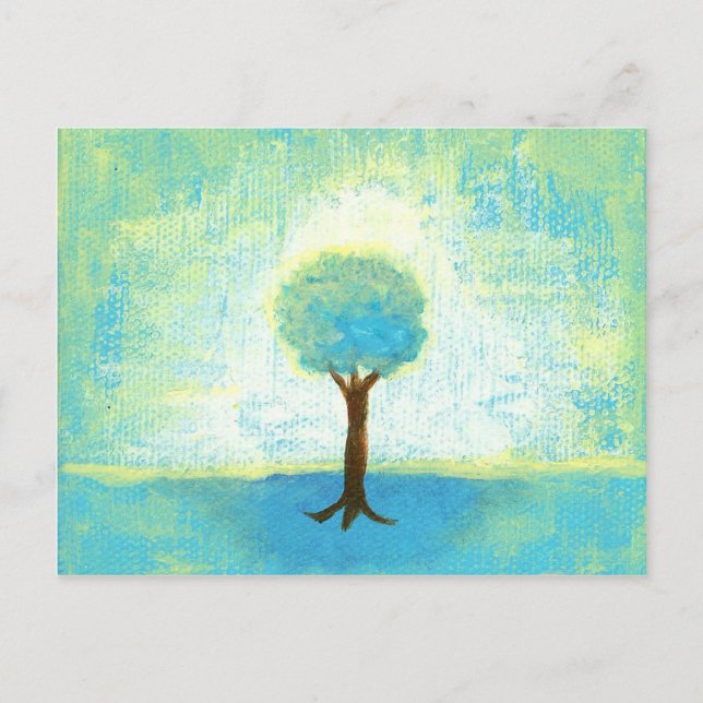 Stehend im Licht der Originalgemälde Postkarte (Vorderseite)