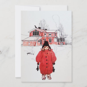 Stehend im Winterschnee