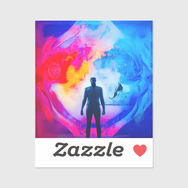 Stehend in Farben Aufkleber (Blatt)