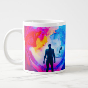 Stehend in Farben Jumbo-Tasse