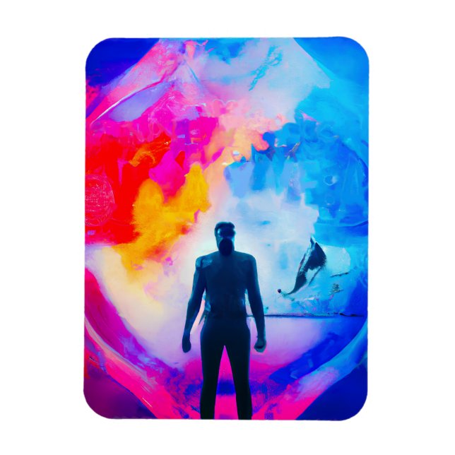 Stehend in Farben Magnet (Vertikal)