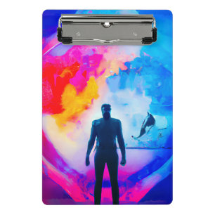 Stehend in Farben Mini Klemmbrett