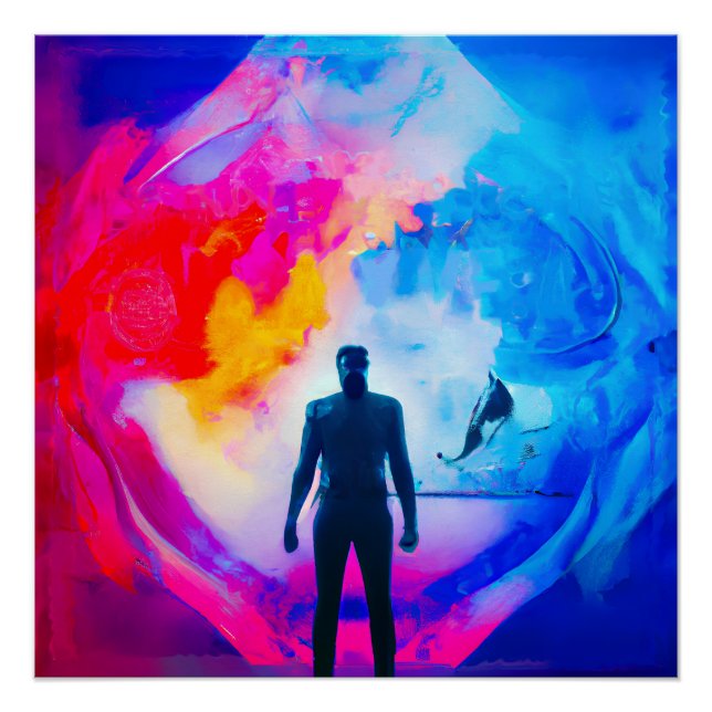 Stehend in Farben Poster (Vorderseite)