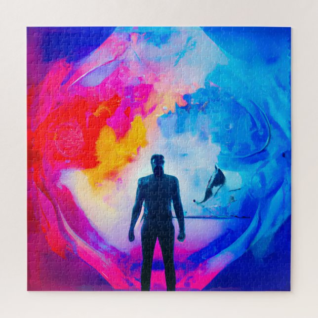 Stehend in Farben Puzzle (Vertikal)