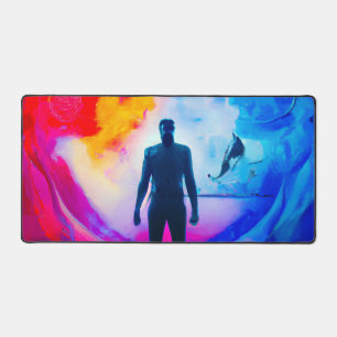 Stehend in Farben Schreibtischunterlage