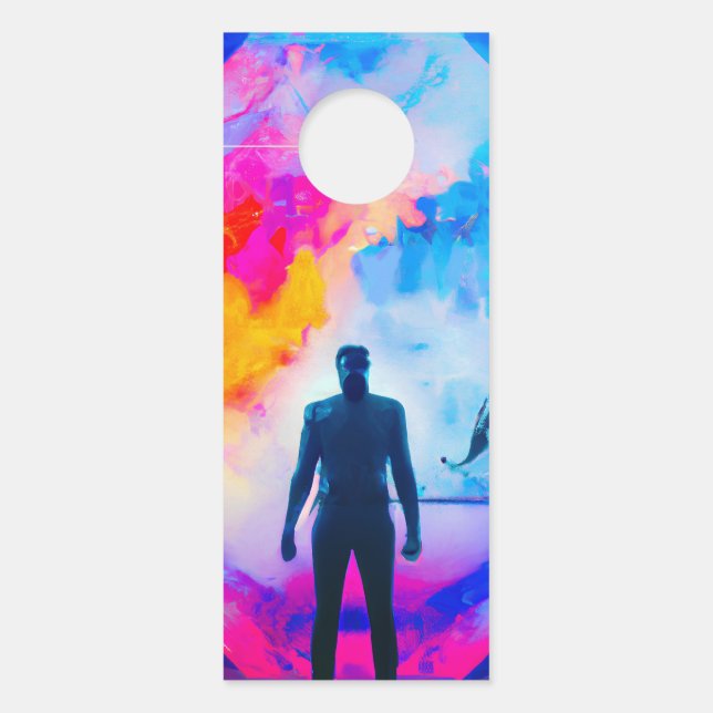 Stehend in Farben Türanhänger (Vorderseite)