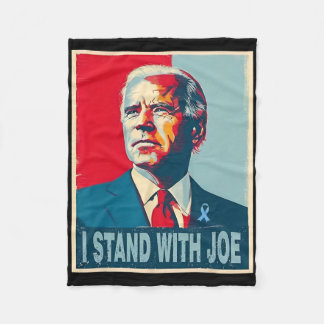 Stehend mit Joe Support Ribbon Campaign Statemen Fleecedecke