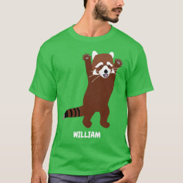 Stehend Red Panda Custom Personalisiert Graphic T-Shirt