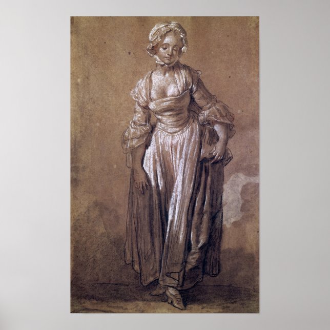Stehend Young Girl Poster (Vorne)