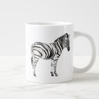 Stehend Zebra