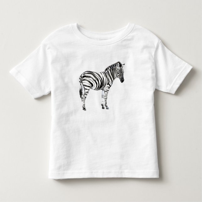 Stehend Zebra Kleinkind T-shirt (Vorderseite)