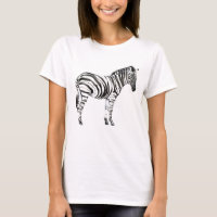 Stehend Zebra