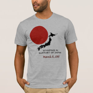 Stehend zur Unterstützung Japans T-Shirt