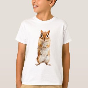 Stehende bemalte Streifenhörnchen-Illustration Kin T-Shirt