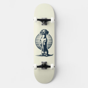 Stehende Dackel Skateboard