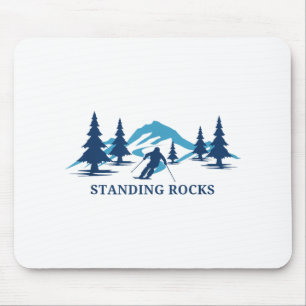 Stehende Felsen Skigebiet Wisconsin _ Mousepad