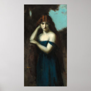 Stehende Frau - Jean-Jacques Henner Fine Art Poster