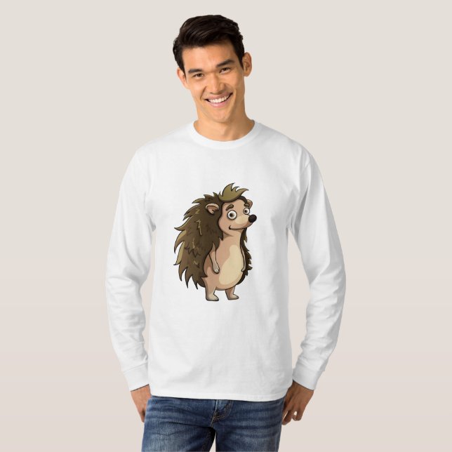 Stehende Igel T-Shirt (Vorne ganz)