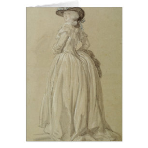 Stehende junge Frau