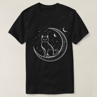 Stehende Katzen im Mond bezaubern T-Shirt