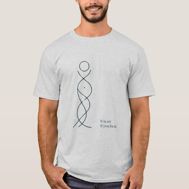 Stehende Kunststruktur T-Shirt (Vorderseite)