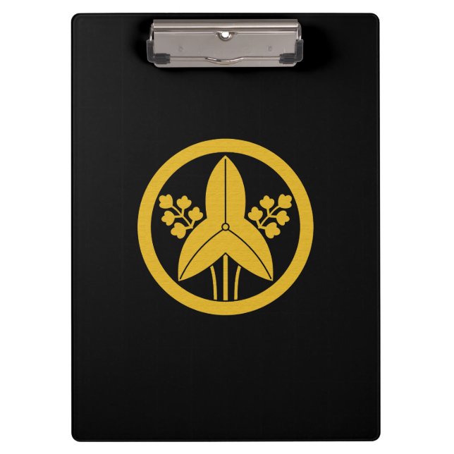 Stehende Pfeilspitze im Kreis Klemmbrett (Vorderseite)