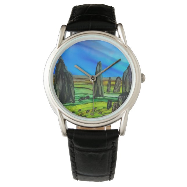 Stehende Steine Armbanduhr (Vorderseite)