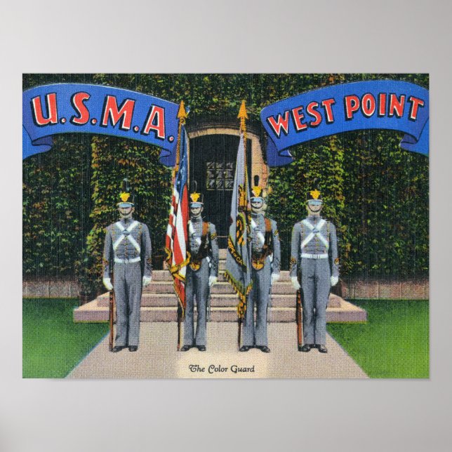 Stehende Warnmeldung des Farbschutzes Poster (Vorne)