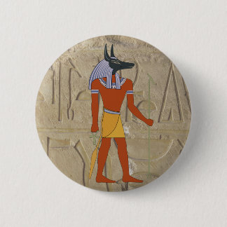 Stehender Anubis Knopf Button
