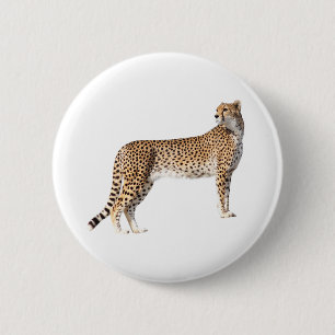 Stehender Cheetah Button