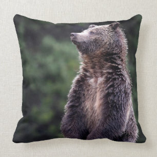 Stehender Grizzly-Bär Kissen