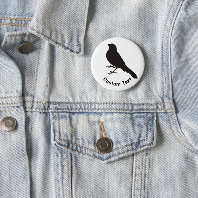 Stehender Kanarienvogel Button (Beispiel)