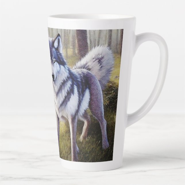 Stehender Wolf Milchtasse (Rechts)