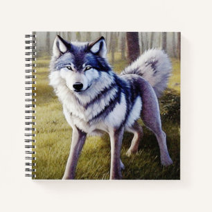 Stehender Wolf Notizbuch
