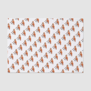Stehendes roter Fox-Tier-Seidenpapier Seidenpapier