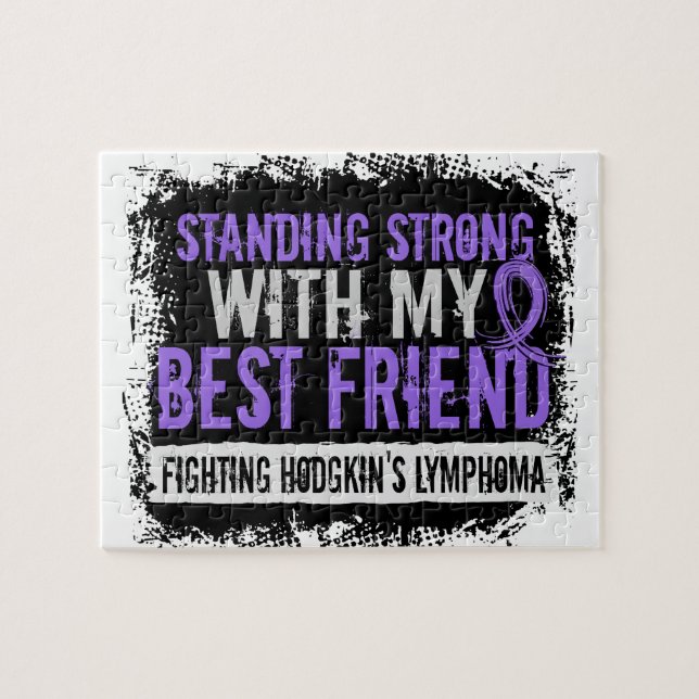 Stehendes starkes bester Freund Hodgkins Lymphom Puzzle (Horizontal)