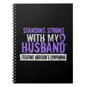 Stehendes starkes Ehemann Hodgkins Lymphom Notizblock