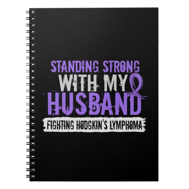Stehendes starkes Ehemann Hodgkins Lymphom Notizblock (Vorderseite)