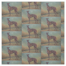 Stehendes Windhund-Hundekunst-Gewebe Stoff