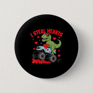 Stehle Herzen Trex Dino Baby Junge Valentinstag Kl Button