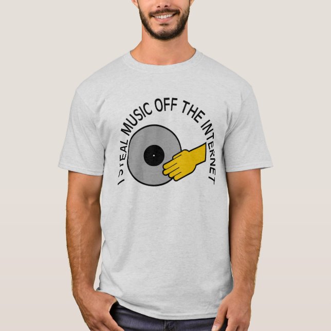 STEHLEN SIE MUSIK-INTERNET T-Shirt (Vorderseite)
