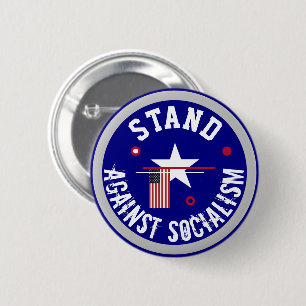 Steht gegen den Sozialismus  Button