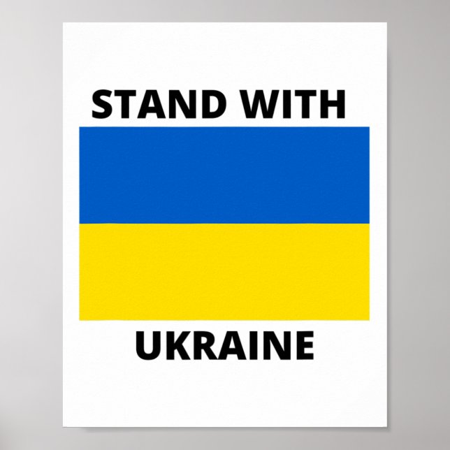 Steht mit der Ukraine 1 Poster (Vorne)