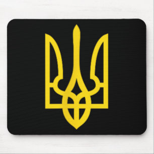Steht-mit-der-Ukraine-Emblem-Symbol Unterstützt Uk Mousepad
